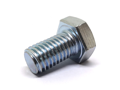 White Zinc Plated Hex Head Bolt