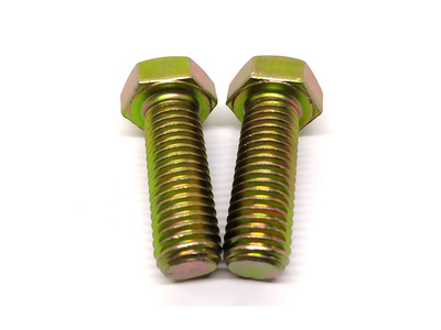 Yellow Zinc Plated Hex Head Bolt